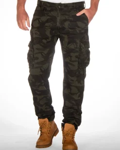 Aidan reisitaskuhousut - Vihreä camo