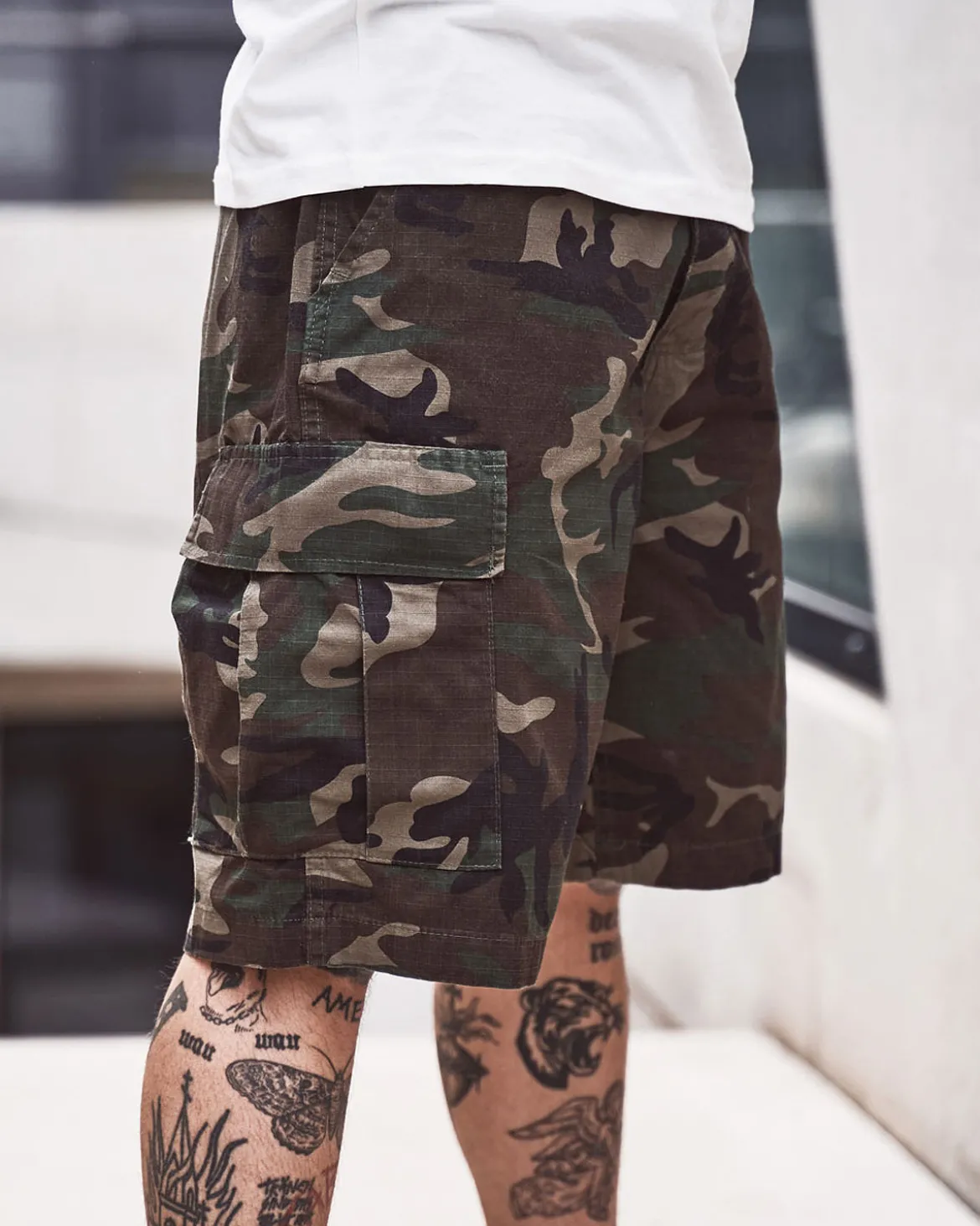 BDU Ripstop reisitaskushortsit - Camo