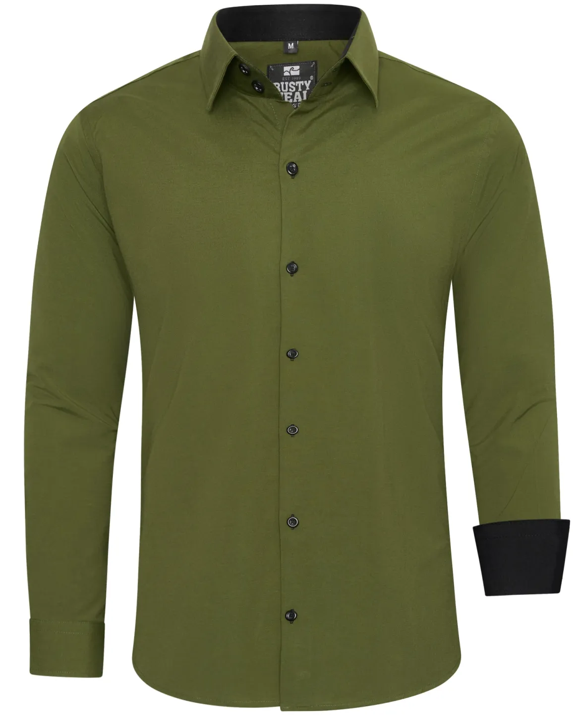 Beales kauluspaita - Khaki/Musta