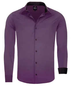 Beales kauluspaita - Violetti/Musta