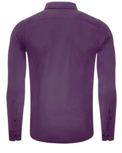 Beales kauluspaita - Violetti/Musta