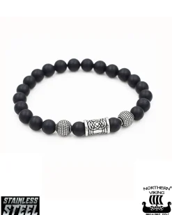 Blackstone Knotwork rannekoru - Musta