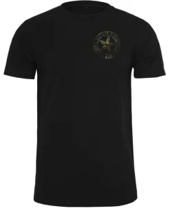 Camo star chest t-paita - Musta
