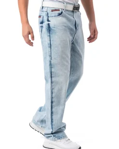 CD903 Milan baggy farkut - Vaaleansininen