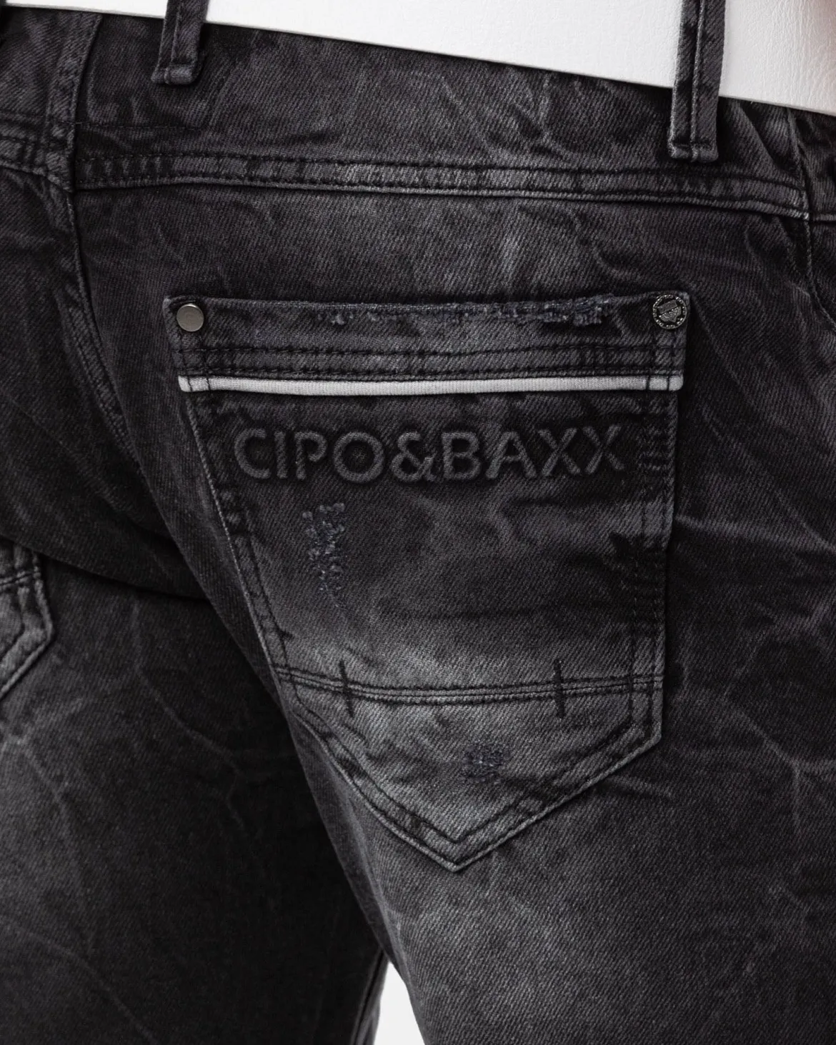 CK288 Bruce farkkushortsit - Mustat