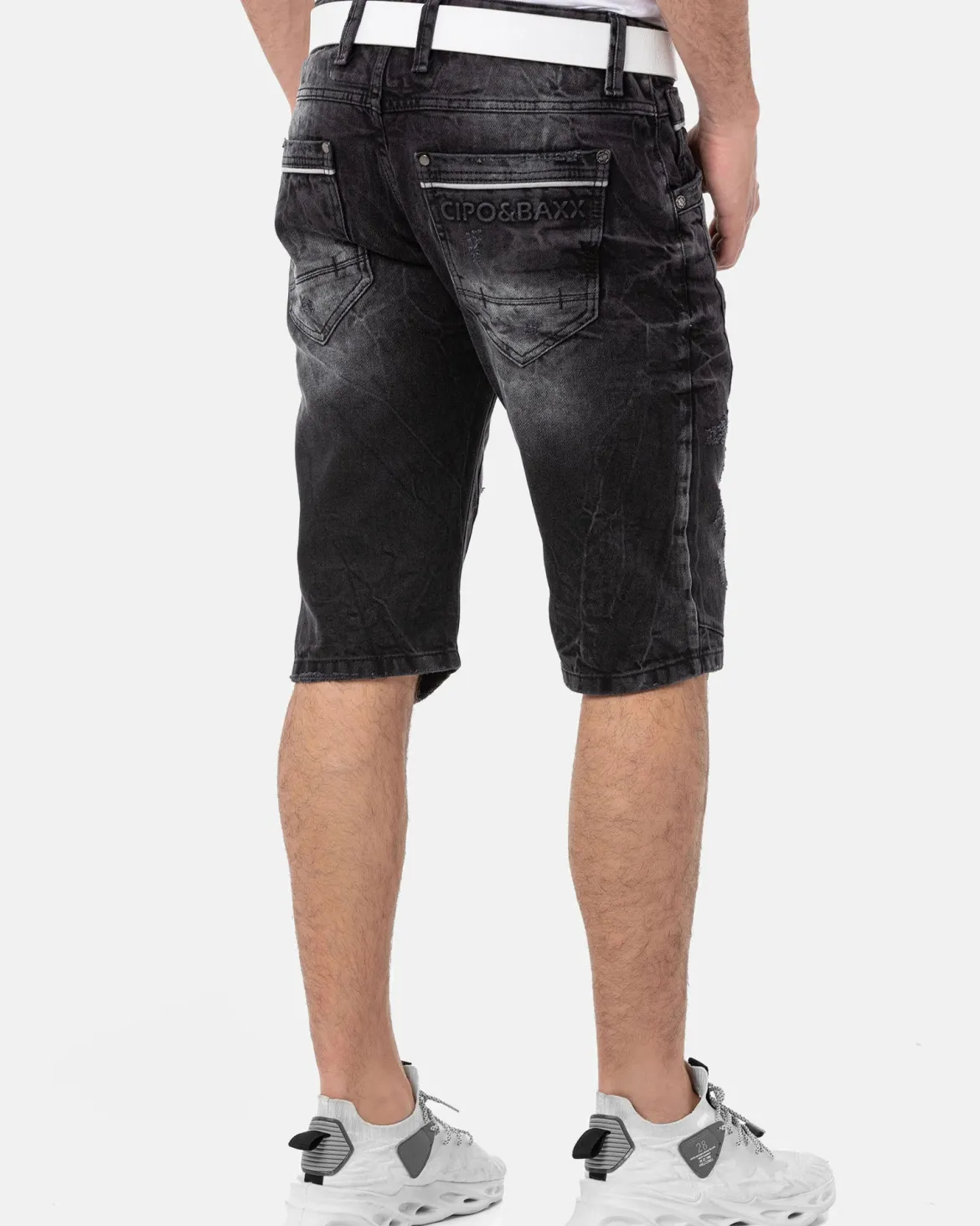 CK288 Bruce farkkushortsit - Mustat