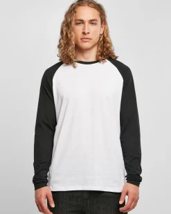 Contrast raglan pitkähihainen - Valkoinen/Musta