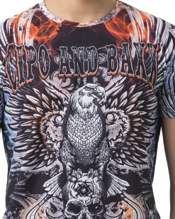 CT818 Eagle Skull t-paita - Sininen
