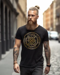 Disturb Viking t-paita - Musta