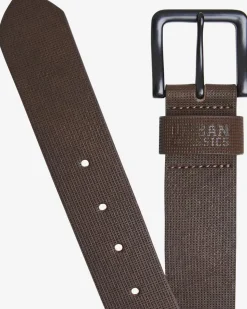 Fake leather keinonahkavyö - Ruskea