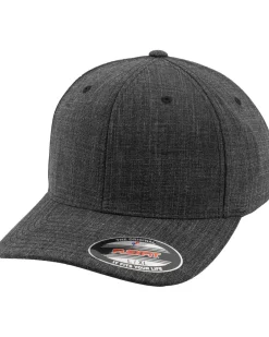 Flexfit fine melange lippis - Tummanharmaa