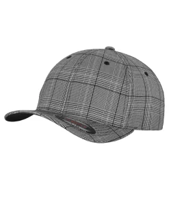 Flexfit Glen Check lippis - Musta/Valkoinen