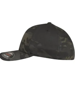 Flexfit Multicamo lippis - Musta