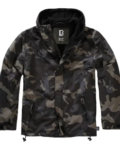Frontzip tuulitakki - Tumma Camo
