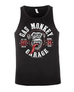 Gas monkey round seal hihaton - Musta/Valkoinen