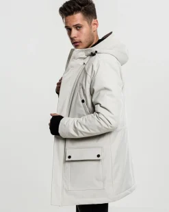 Hooded heavy parkatakki - Beige