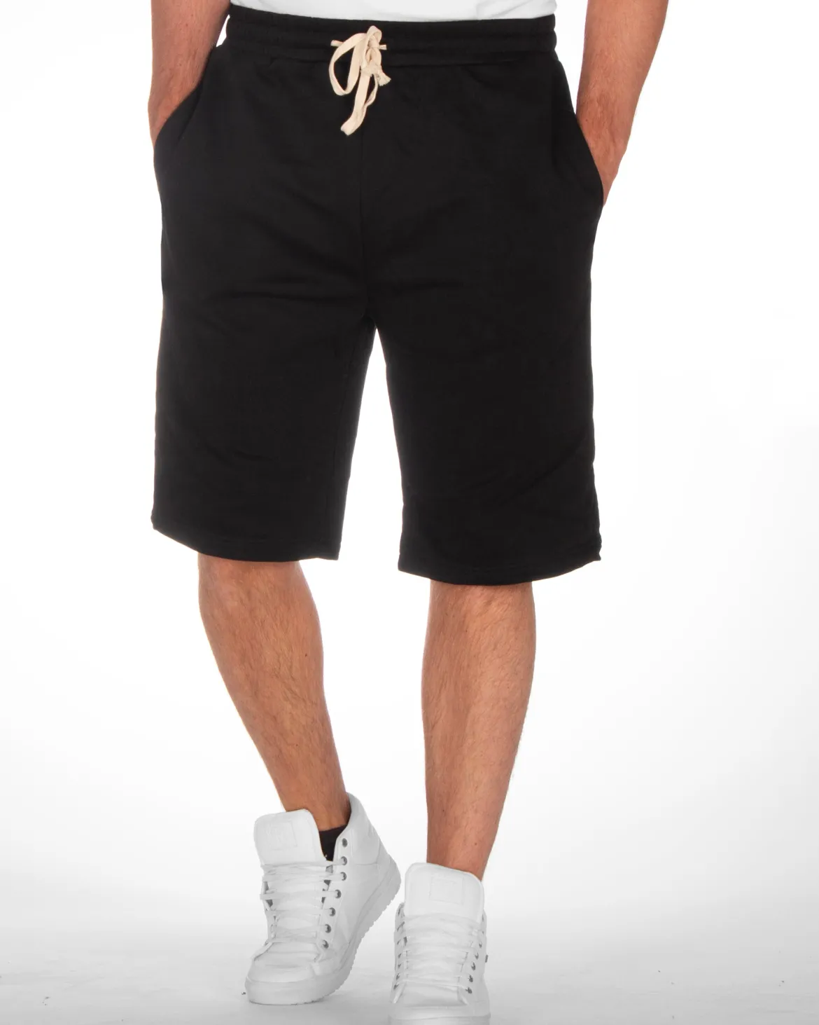 Low crotch collegeshortsit - Musta