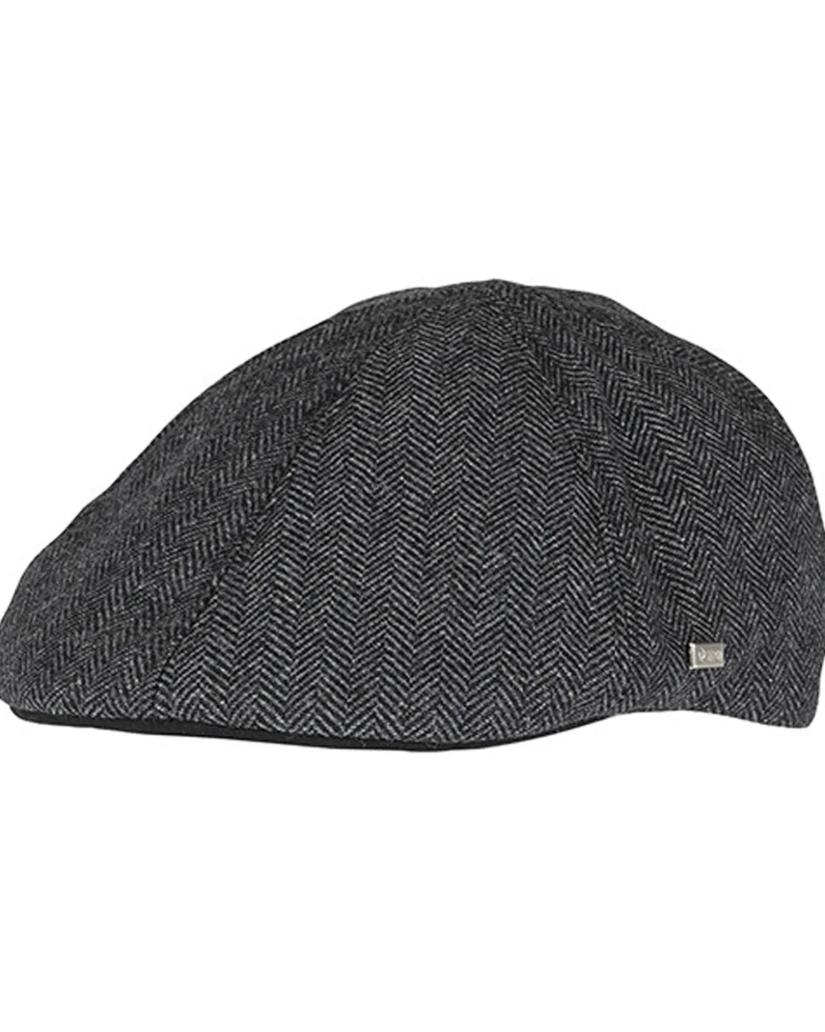 Macon 56 Herringbone flat cap - Harmaa