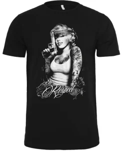 Monroe respect t-paita - Musta