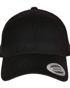 Premium curved snapback - Musta