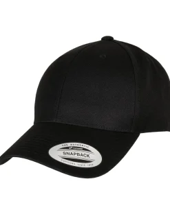 Premium curved snapback - Musta