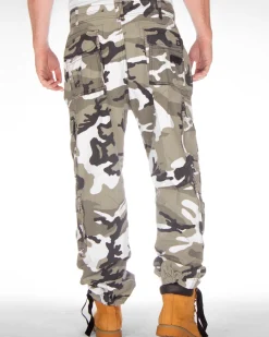 Pure vintage reisitaskuhousut - Valkoinen Camo