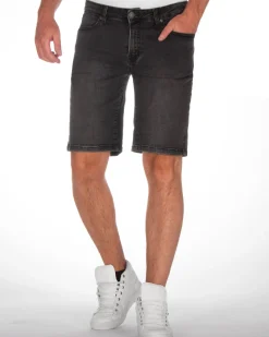 Relaxed fit farkkushortsit - Musta