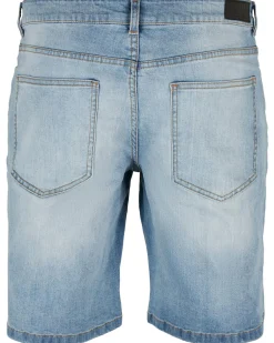 Relaxed fit farkkushortsit - Vaaleansininen