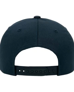 Retro cotton blend snapback - Tummansininen