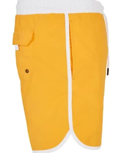 Retro uimashortsit - Keltainen/Valkoinen