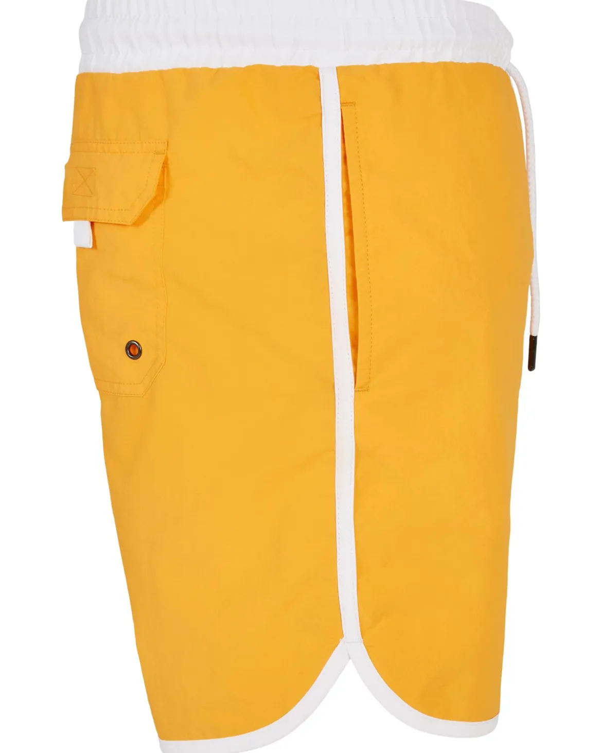 Retro uimashortsit - Keltainen/Valkoinen