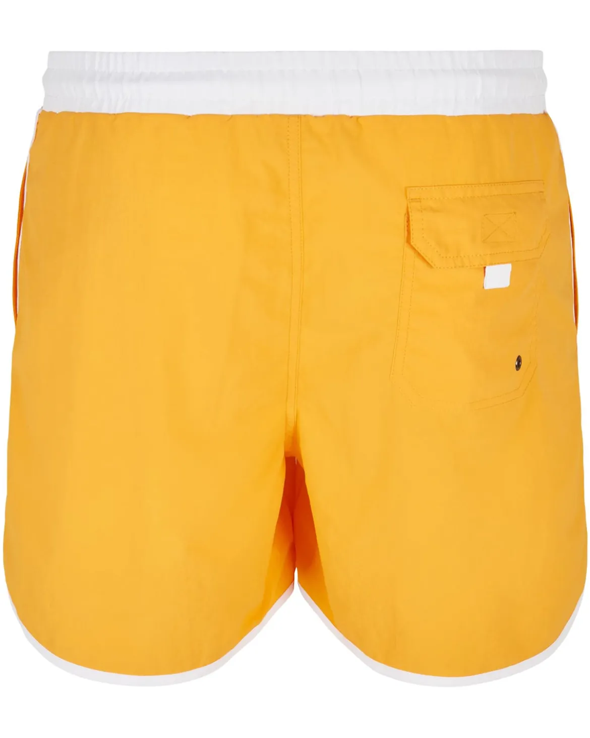 Retro uimashortsit - Keltainen/Valkoinen