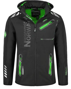 Royaute softshell-takki - Musta/Vihreä