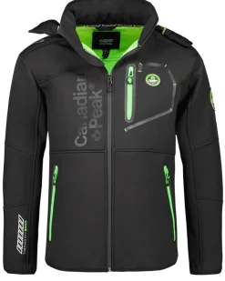 Royteak softshell-takki - Musta/Vihreä