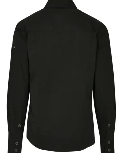 Slim worker kauluspaita - Musta