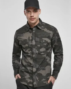 Slim worker kauluspaita - Tumma camo