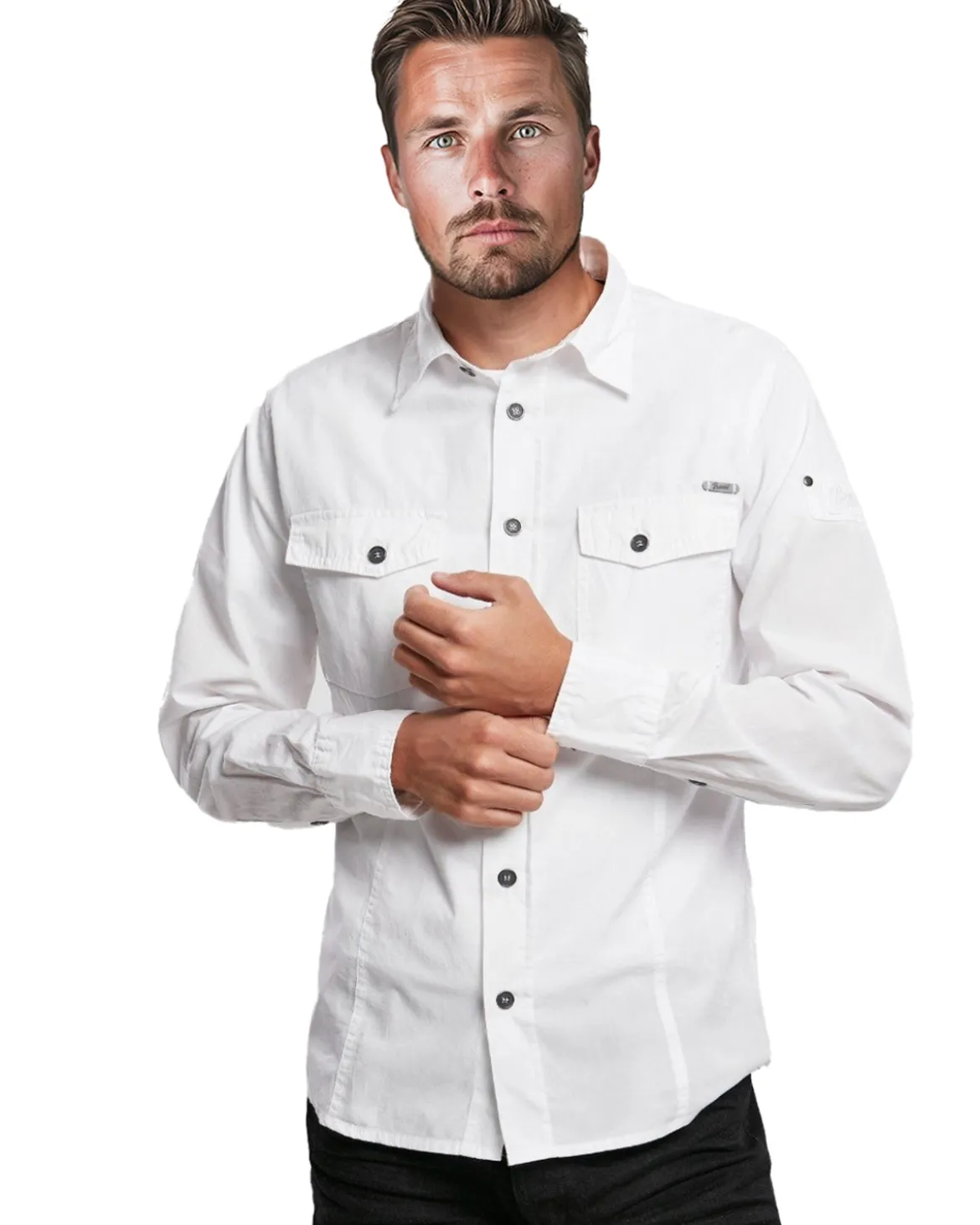 Slim worker kauluspaita - Valkoinen