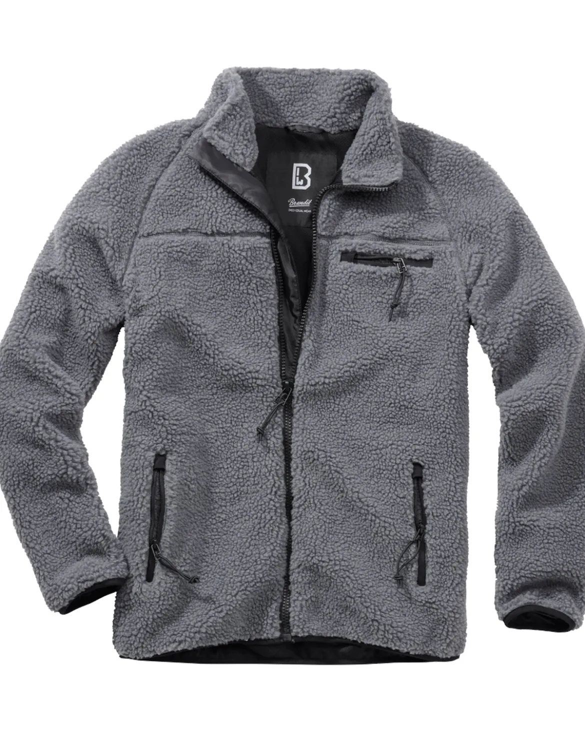 Teddyfleece takki - Harmaa