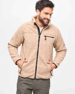 Teddyfleece takki - Kameli