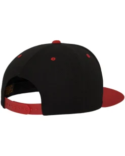 2-Tone classic snapback - Musta/Punainen