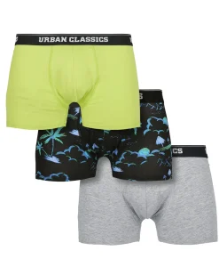 Urban bokserit 3-pack - Island/Lime/Harmaa